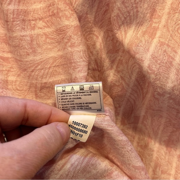 Ariat Men’s Sz XL Pink Paisley Button Down Western Rodeo Cowboy Stretch Snaps - Picture 12 of 12